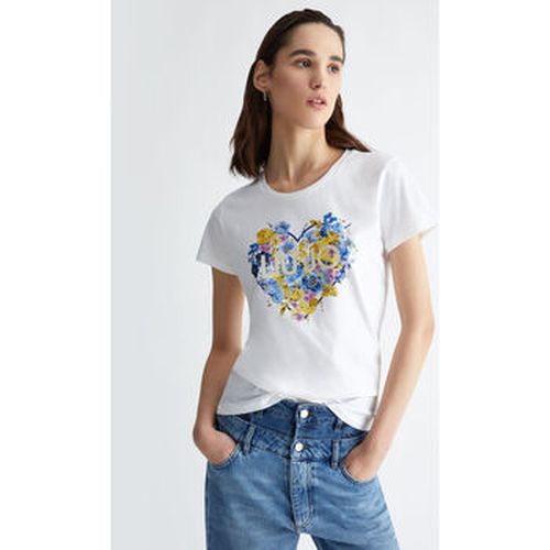 T-shirt T-shirt avec cœur à fleurs - Liu Jo - Modalova