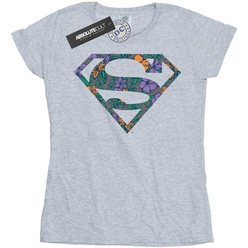 T-shirt Superman Floral Logo 1 - Dc Comics - Modalova