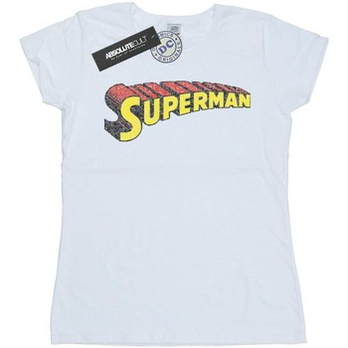 T-shirt Superman Telescopic Crackle Logo - Dc Comics - Modalova