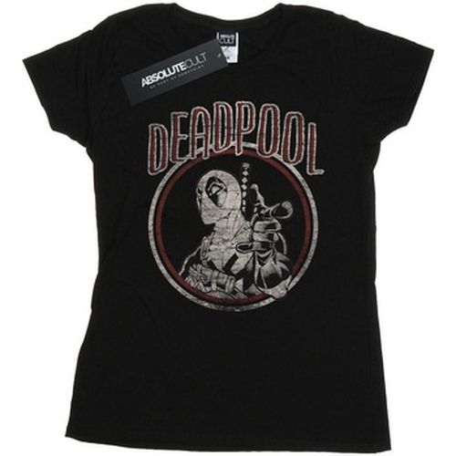 T-shirt Deadpool Vintage Circle - Marvel - Modalova