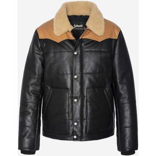 Veste Schott LCDAYTON BLACK/COGNAC - Schott - Modalova