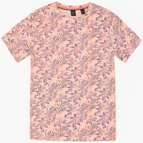 T-shirt T-shirt abel à motif tropical saumon - Le Temps des Cerises - Modalova