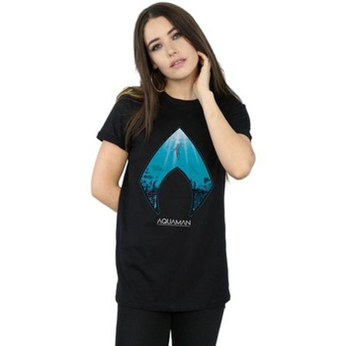 T-shirt Aquaman Ocean Logo - Dc Comics - Modalova