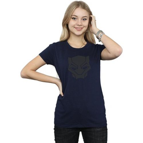 T-shirt Black Panther Black On Black - Marvel - Modalova