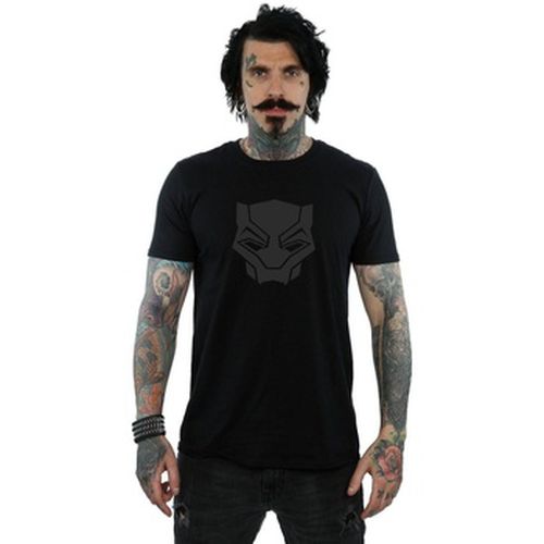 T-shirt Black Panther Black On Black - Marvel - Modalova