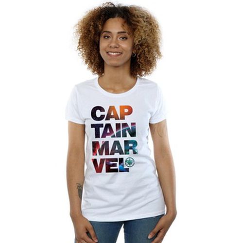 T-shirt Marvel Captain Space Text - Marvel - Modalova