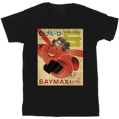 T-shirt Big Hero 6 Baymax Flying Baymax Newspaper - Disney - Modalova