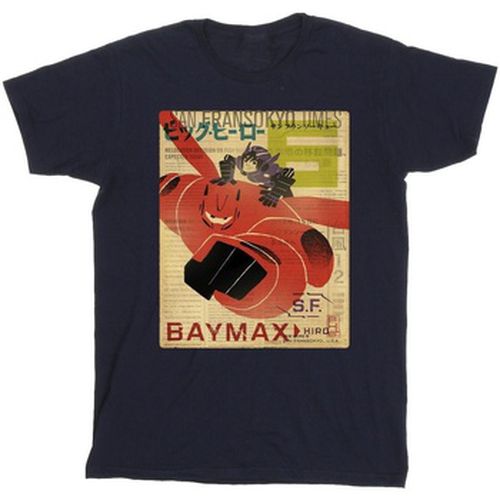 T-shirt Big Hero 6 Baymax Flying Baymax Newspaper - Disney - Modalova