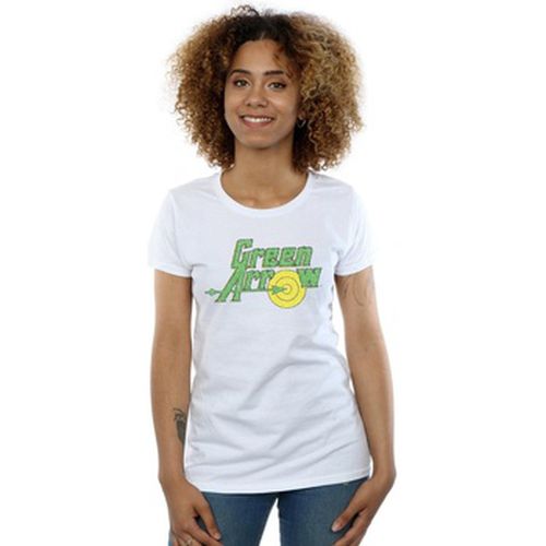 T-shirt Green Arrow Crackle Logo - Dc Comics - Modalova