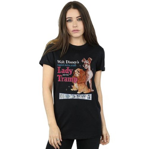 T-shirt Lady And The Tramp Distressed Classic Poster - Disney - Modalova