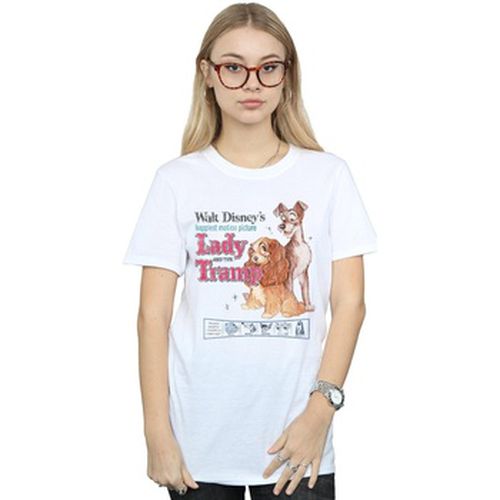 T-shirt Lady And The Tramp Distressed Classic Poster - Disney - Modalova