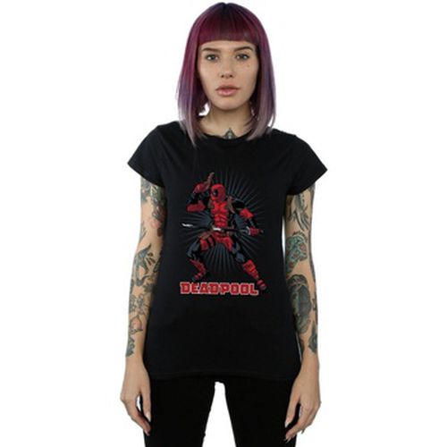 T-shirt Deadpool Gun Sword Burst - Marvel - Modalova