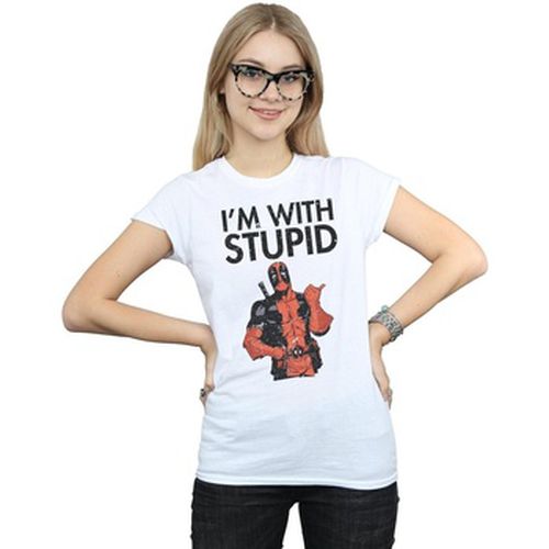 T-shirt Deadpool I'm With Stupid - Marvel - Modalova