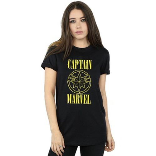 T-shirt Captain Grunge Logo - Marvel - Modalova
