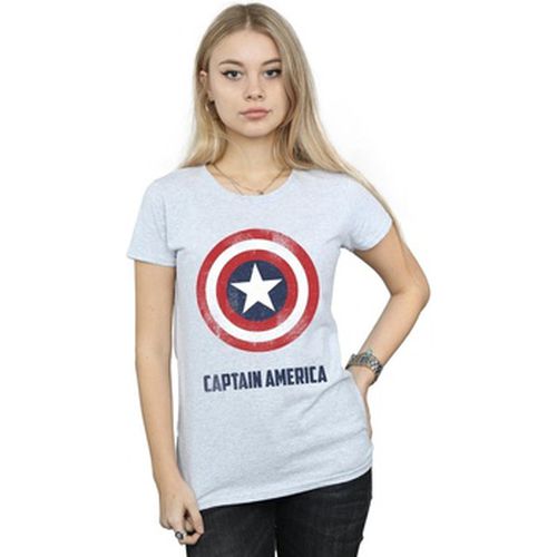 T-shirt Captain America Shield Text - Marvel - Modalova