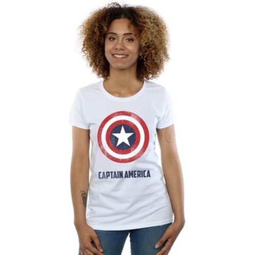 T-shirt Captain America Shield Text - Marvel - Modalova