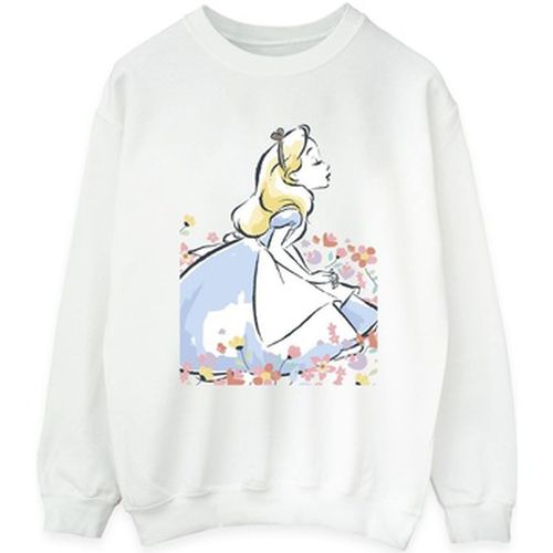 Sweat-shirt Alice In Wonderland Sketch Flowers - Disney - Modalova