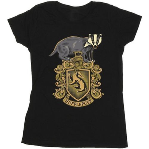 T-shirt Hufflepuff Sketch Crest - Harry Potter - Modalova