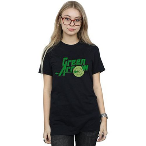 T-shirt Green Arrow Text Logo - Dc Comics - Modalova