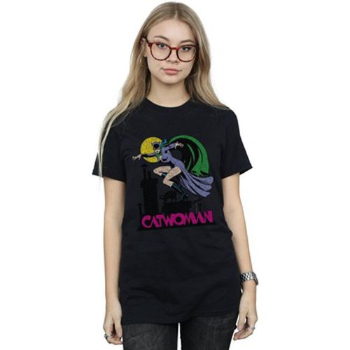 T-shirt Catwoman Crackle Logo - Dc Comics - Modalova