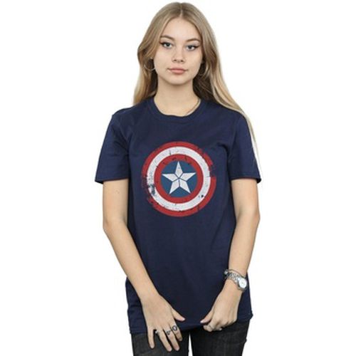 T-shirt Captain America Civil War Distressed Shield - Marvel - Modalova