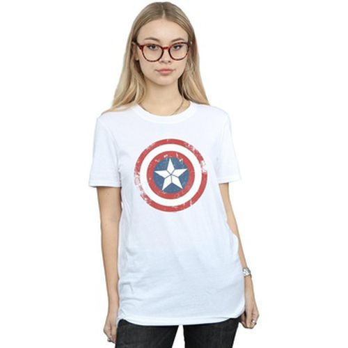 T-shirt Captain America Civil War Distressed Shield - Marvel - Modalova