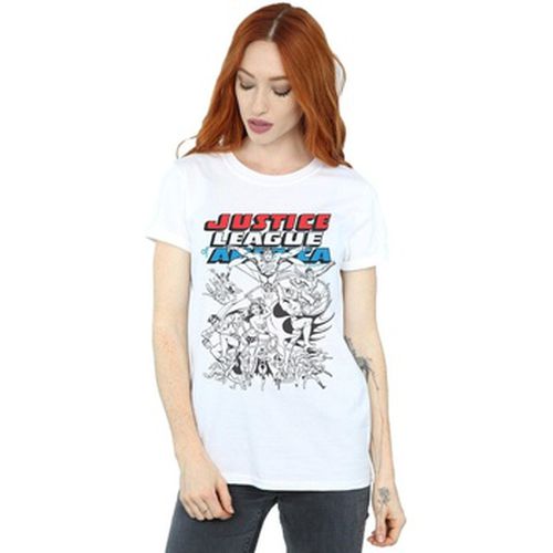 T-shirt Justice League Mono Action Pose - Dc Comics - Modalova