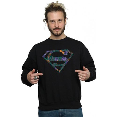 Sweat-shirt Superman Floral Logo 1 - Dc Comics - Modalova