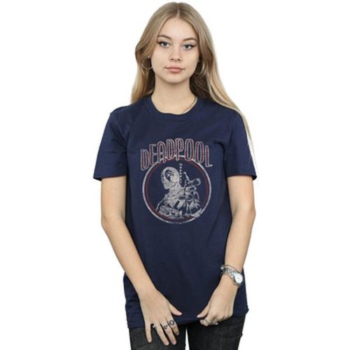 T-shirt Deadpool Vintage Circle - Marvel - Modalova