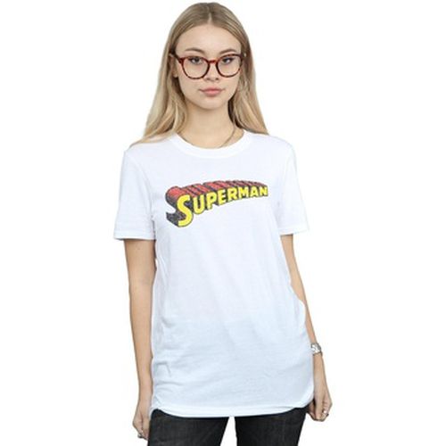 T-shirt Superman Telescopic Crackle Logo - Dc Comics - Modalova