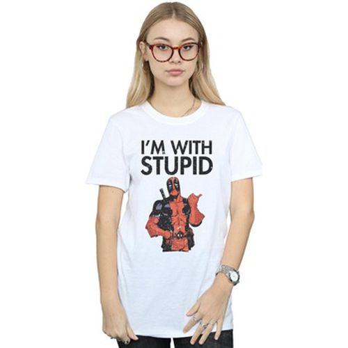 T-shirt Deadpool I'm With Stupid - Marvel - Modalova