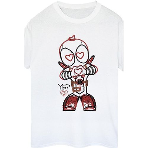 T-shirt Deadpool Love Beam Line - Marvel - Modalova