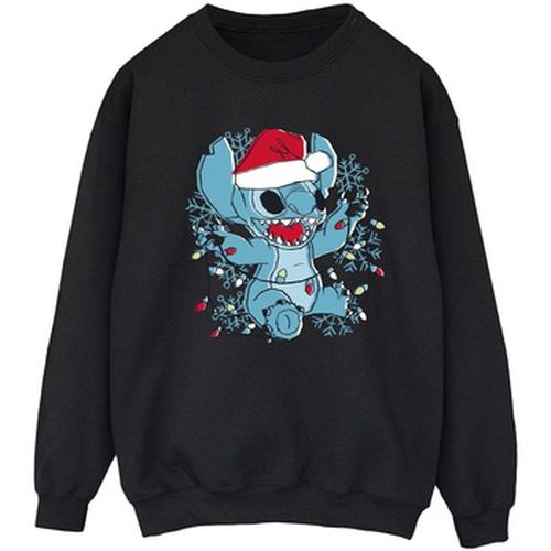 Sweat-shirt Lilo And Stitch Christmas Lights Sketch - Disney - Modalova