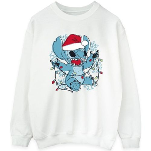 Sweat-shirt Lilo And Stitch Christmas Lights Sketch - Disney - Modalova