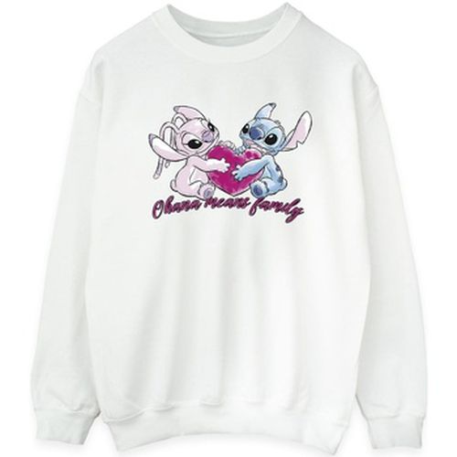 Sweat-shirt Lilo And Stitch Ohana Heart With Angel - Disney - Modalova