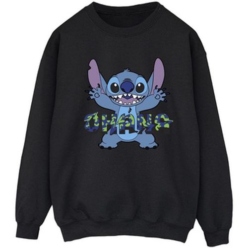 Sweat-shirt Lilo And Stitch Ohana Blue Glitch - Disney - Modalova