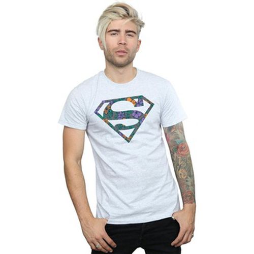 T-shirt Superman Floral Logo 1 - Dc Comics - Modalova