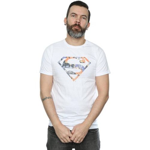 T-shirt Superman Floral Logo 2 - Dc Comics - Modalova