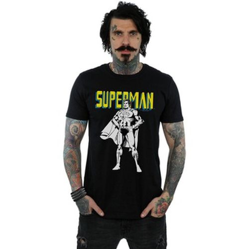T-shirt Superman Mono Action Pose - Dc Comics - Modalova