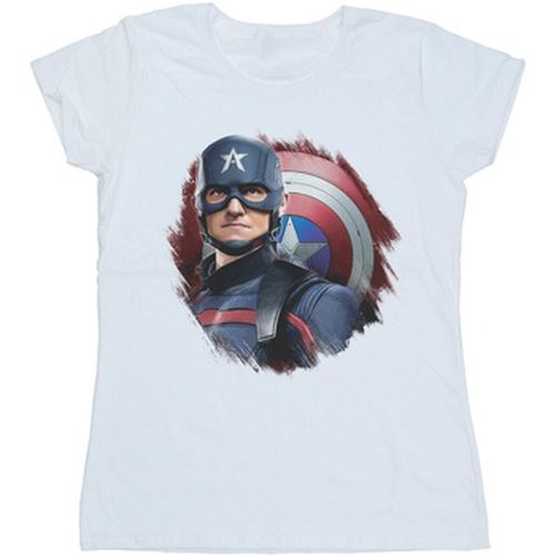 T-shirt The Falcon And The Winter Soldier Captain America Stare - Marvel - Modalova