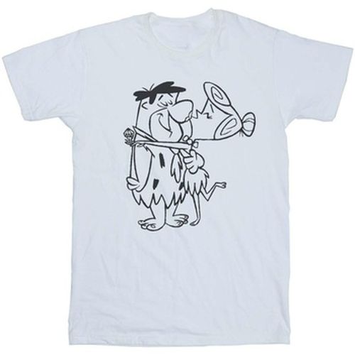 T-shirt Fred and Wilma Kiss - The Flintstones - Modalova