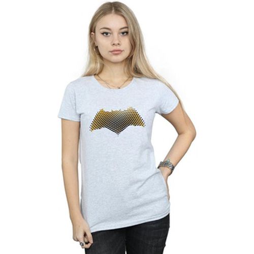 T-shirt Justice League Movie Batman Logo Textured - Dc Comics - Modalova