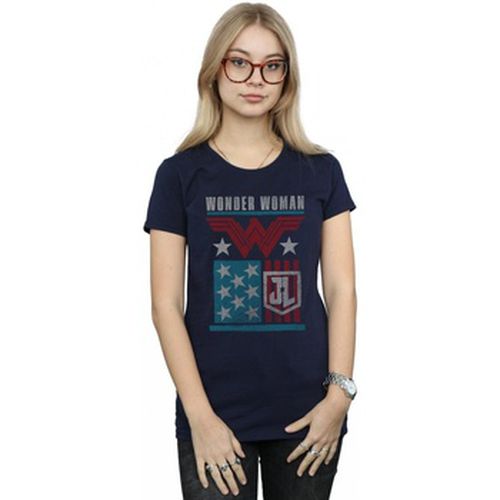 T-shirt Justice League Movie Wonder Woman Flag - Dc Comics - Modalova