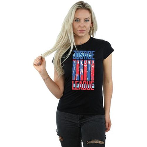 T-shirt Justice League Movie Team Flag - Dc Comics - Modalova