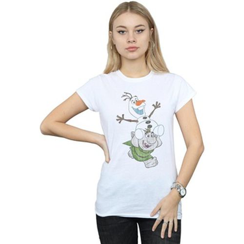 T-shirt Frozen Olaf And Troll - Disney - Modalova