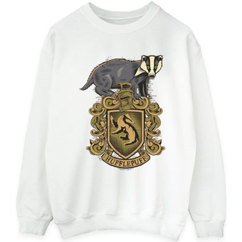 Sweat-shirt Hufflepuff Sketch Crest - Harry Potter - Modalova