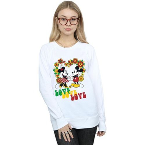 Sweat-shirt Mickey And Minnie Mouse Hippie Love - Disney - Modalova