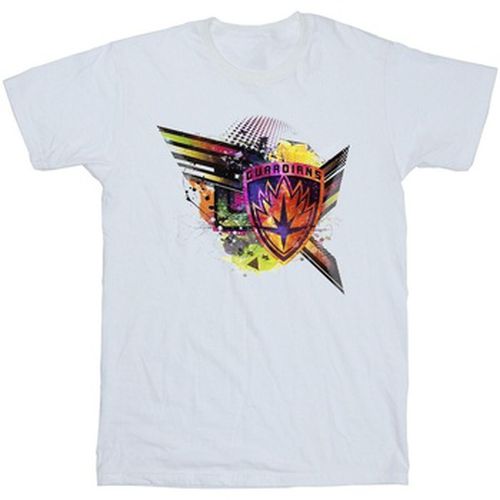 T-shirt Guardians Of The Galaxy Abstract Shield Chest - Marvel - Modalova