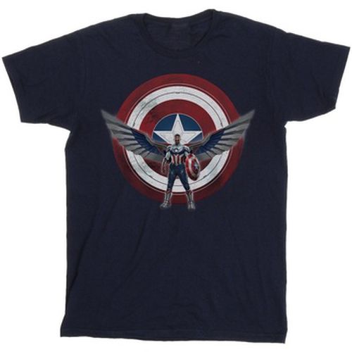 T-shirt Falcon And The Winter Soldier Captain America Shield Pose - Marvel - Modalova