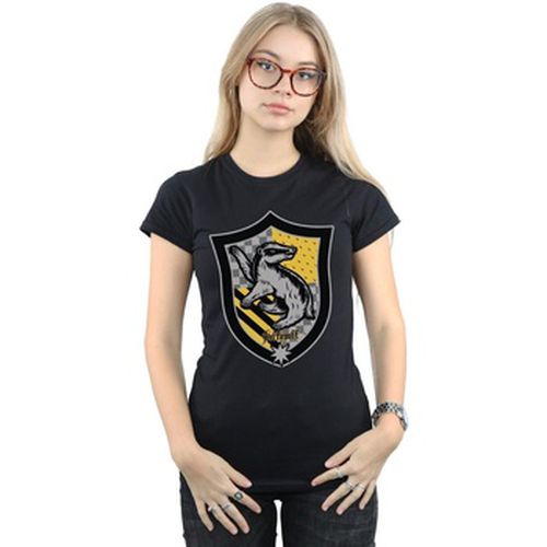 T-shirt Hufflepuff Crest Flat - Harry Potter - Modalova